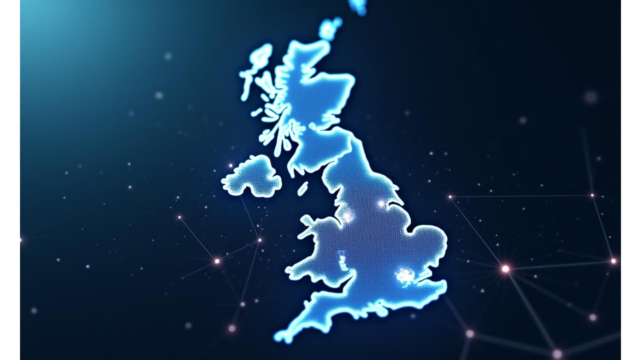 Digital map illustrating Aqua Haul's UK-wide service network with connecting lines and pins